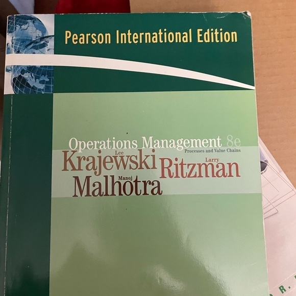 Operations Management Pearson International Edition textbook
